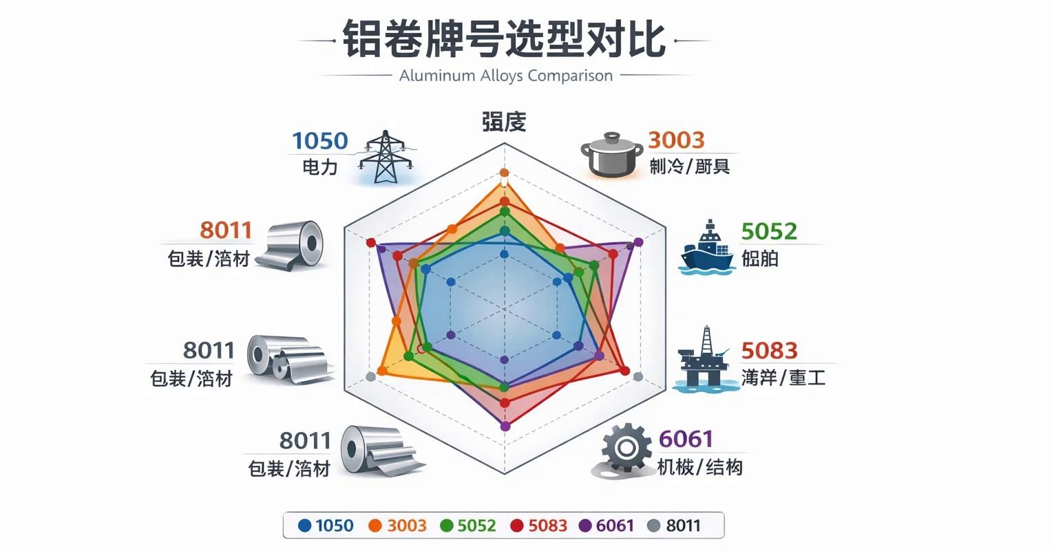 122cc太阳集成游戏新材铝卷常用牌号比照