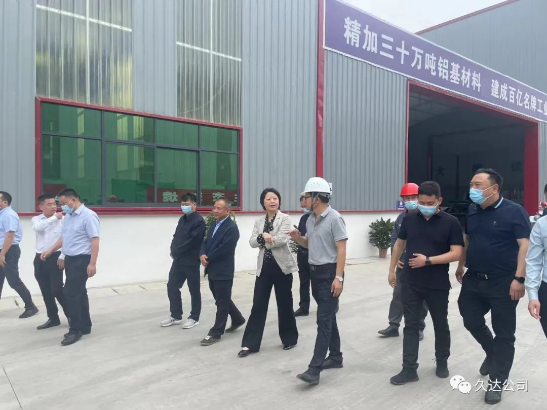 省经信厅冯锦花副厅长调研122cc太阳集成游戏新材