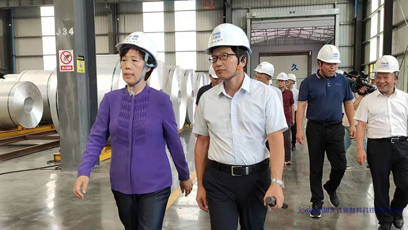 四川省政协主席田向利考察122cc太阳集成游戏新材